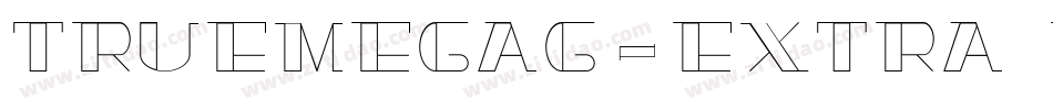 TrueMegaG-Extra Regu字体转换